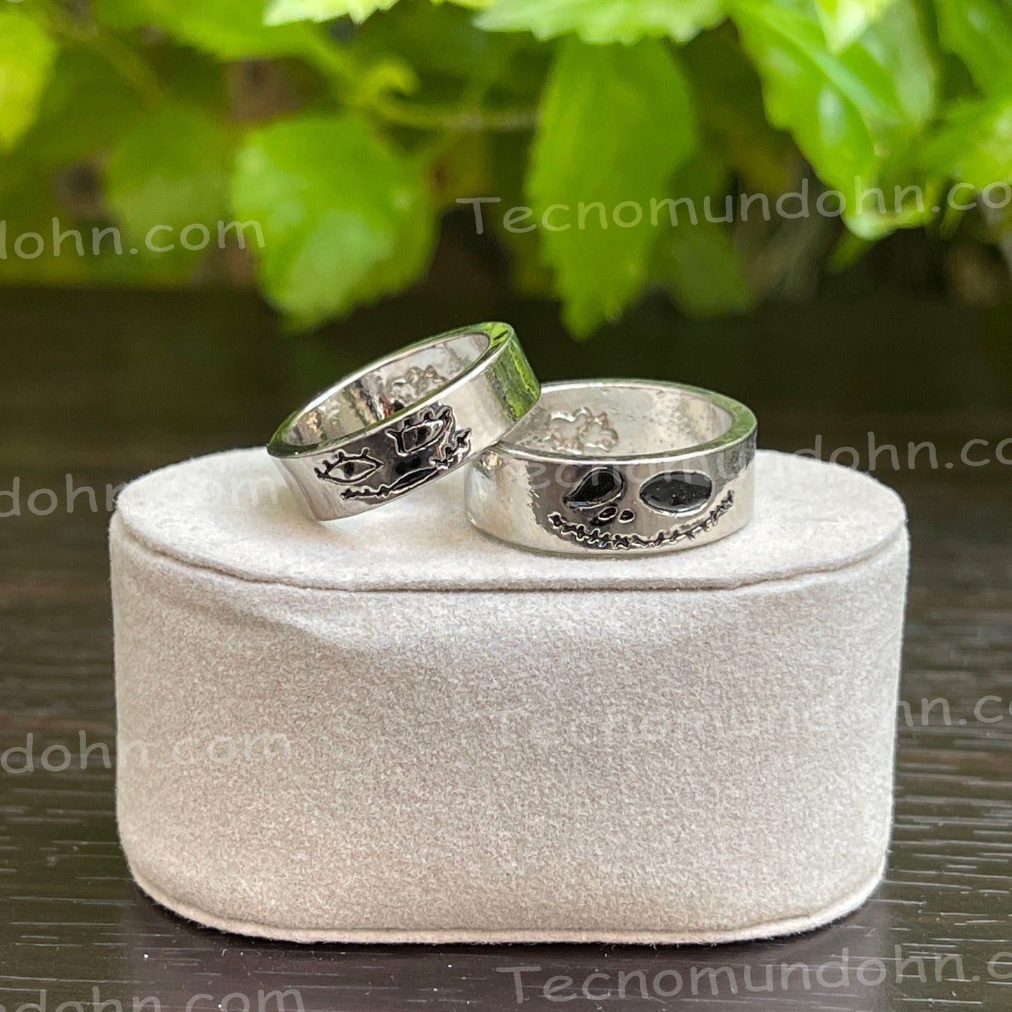Set De Anillos Jack Y Sally | El Extraño Mundo De Jack