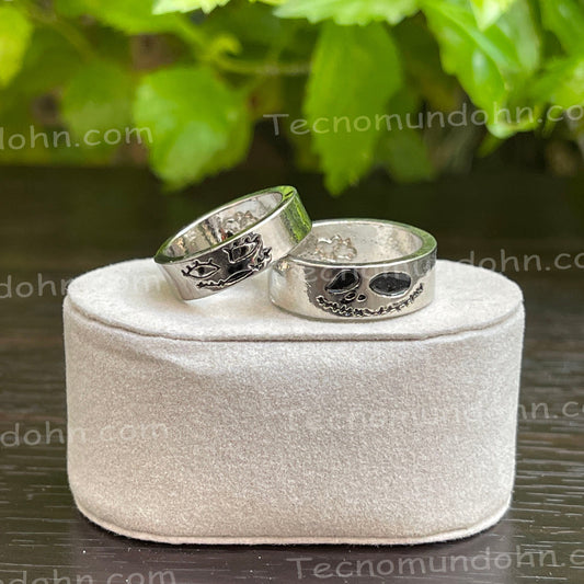 Set De Anillos Jack Y Sally | El Extraño Mundo De Jack