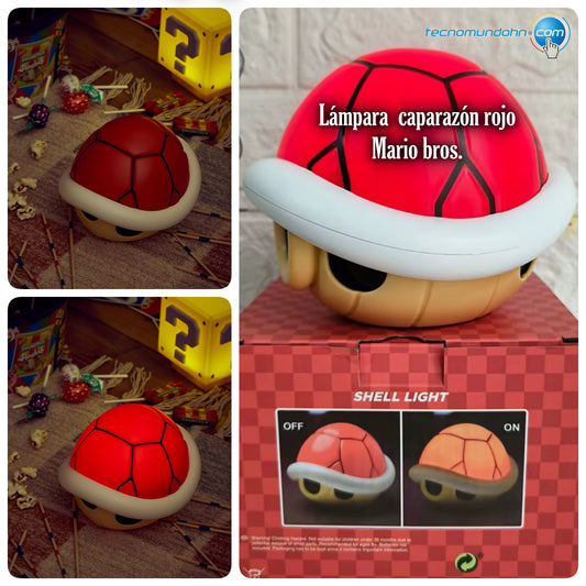 Lámpara Caparazón Roja De Super Mario