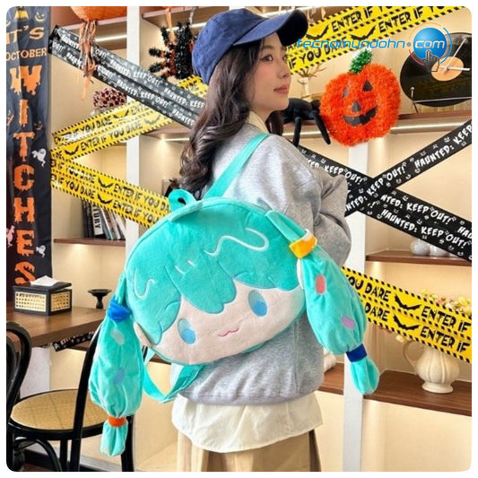 Mochila De Felpa Con Diseño Hatsune Miku (B)