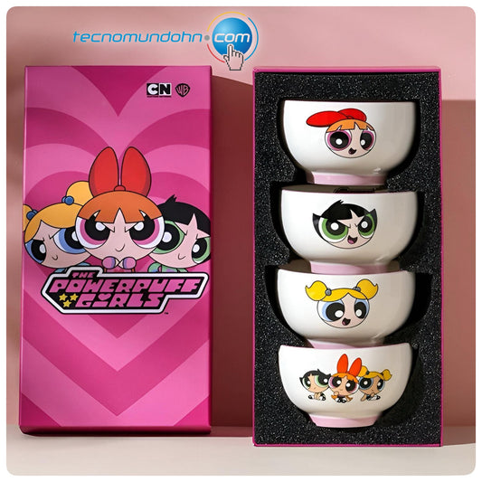 Set De Tazones De Cerámica De Las Chicas Superpoderosas