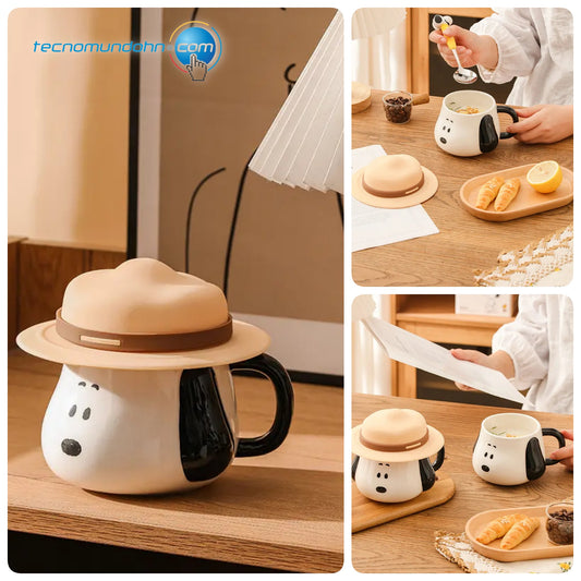 Taza Coleccionable De Cerámica Snoopy