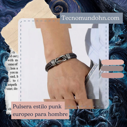 Pulsera Estilo Punk Europeo Para Hombre