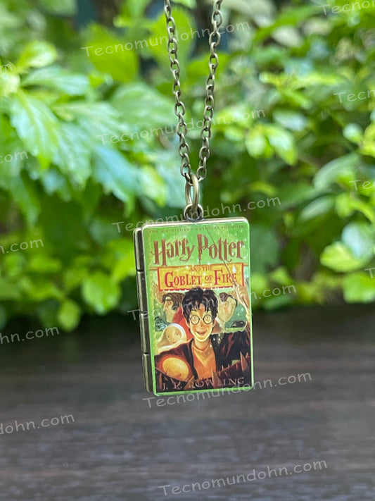 Collar portada libro Harry Potter y el cáliz de fuego