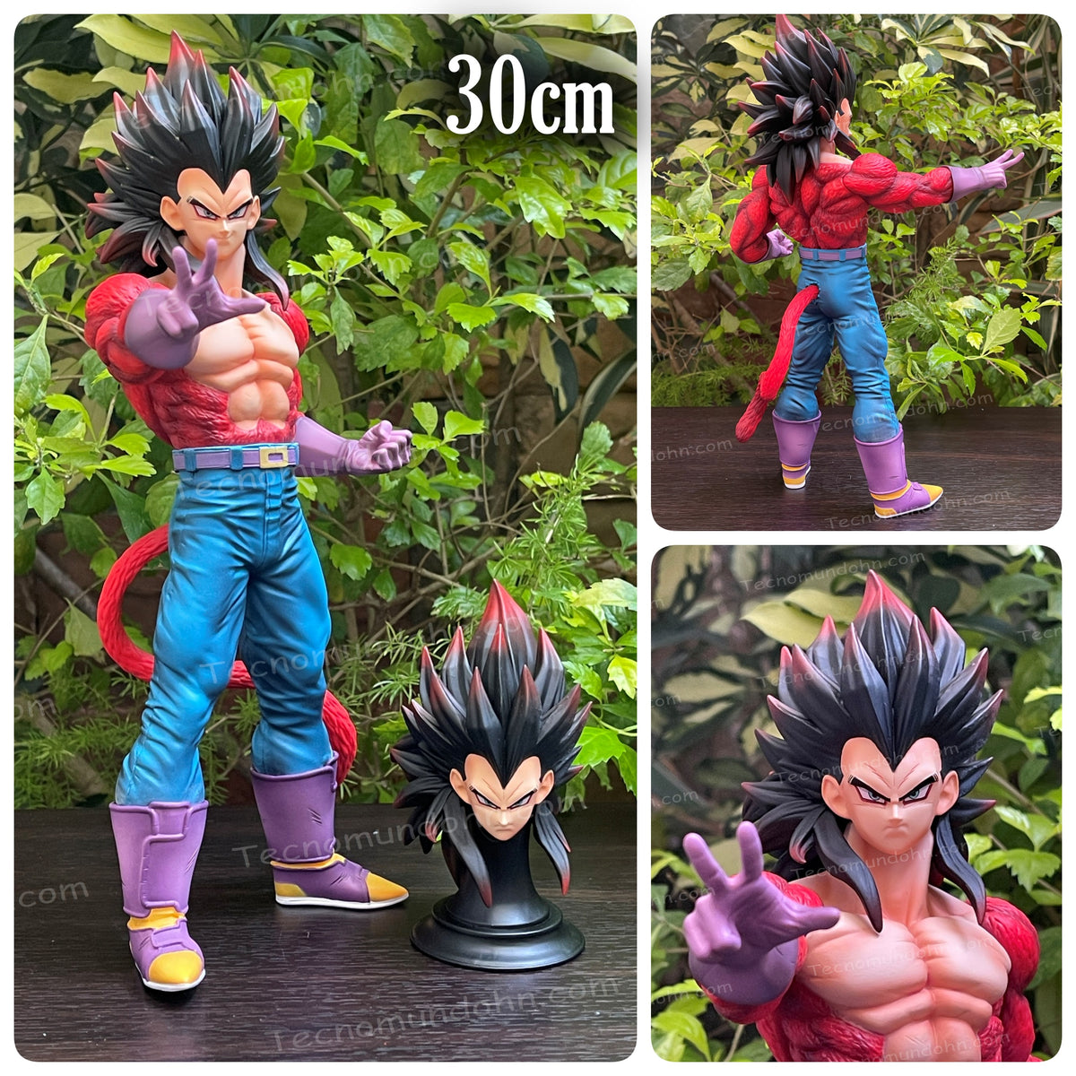 Figura Vegeta Ssj4 (Cabezas Intercambiables) 30Cm | Dragon Ball