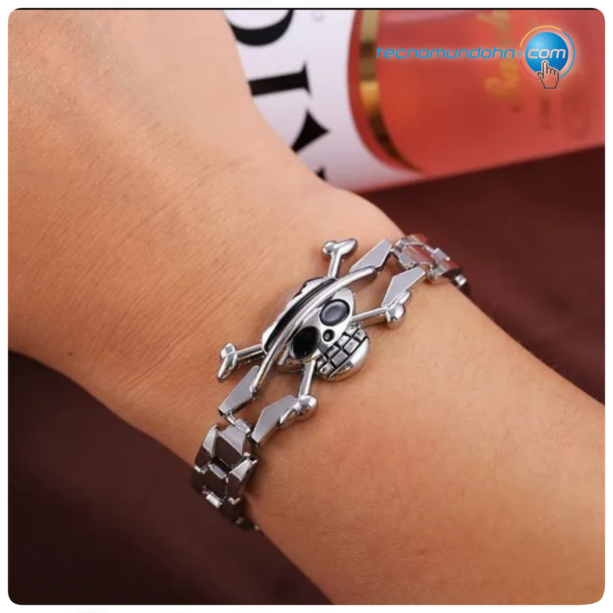 Brazalete Calavera Con Sombrero De Paja De Luffy | One Piece