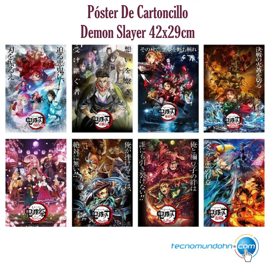 Póster De Cartoncillo Demon Slayer 42X29Cm (A)