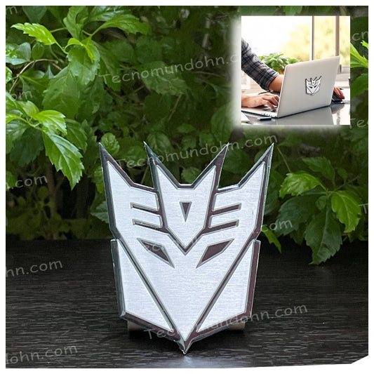 Calcomania De Aluminio Transformers 3D Decepticon (P)