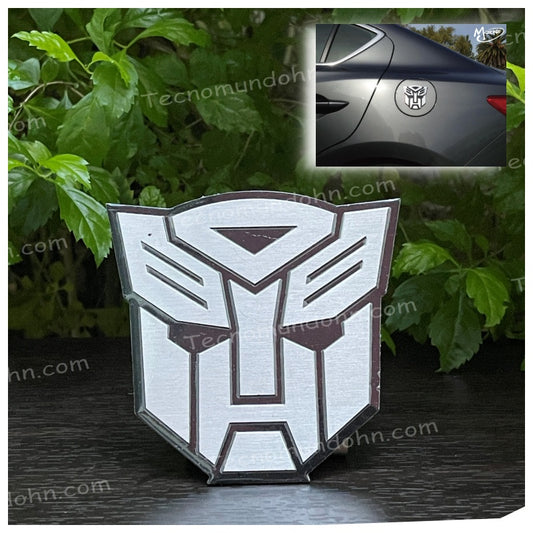 Calcomania De Aluminio Transformers 3D Autobots ®