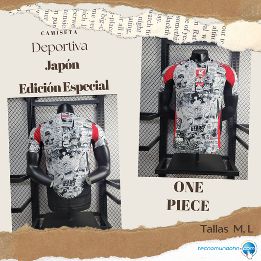 Camiseta Edición Especial Selección De Fútbol Japón One Piece