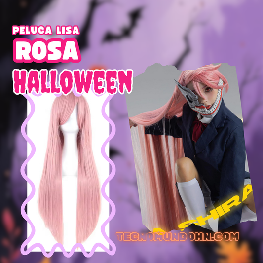 Peluca Lisa Rosa