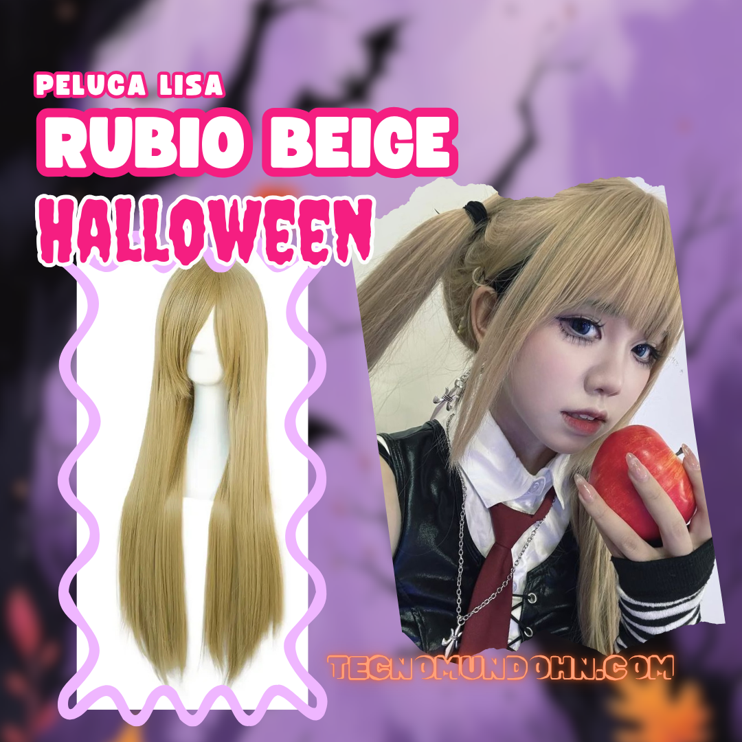 Peluca Lisa Rubio Beige