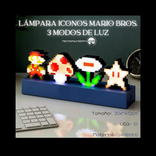 Lámpara Iconos Mario Bros.
