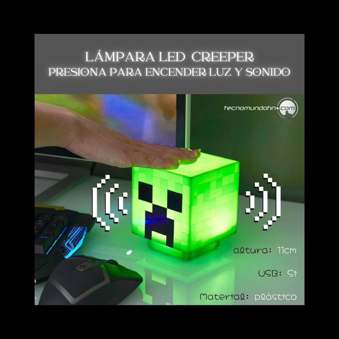 Lámpara Led Creeper | Minecraft