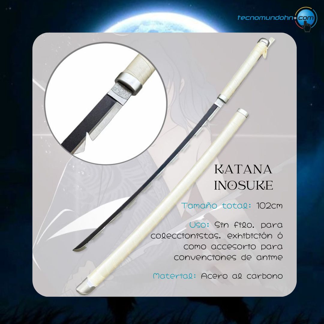 Katana Inosuke - Acero Al Carbono 102Cm | Demon Slayer