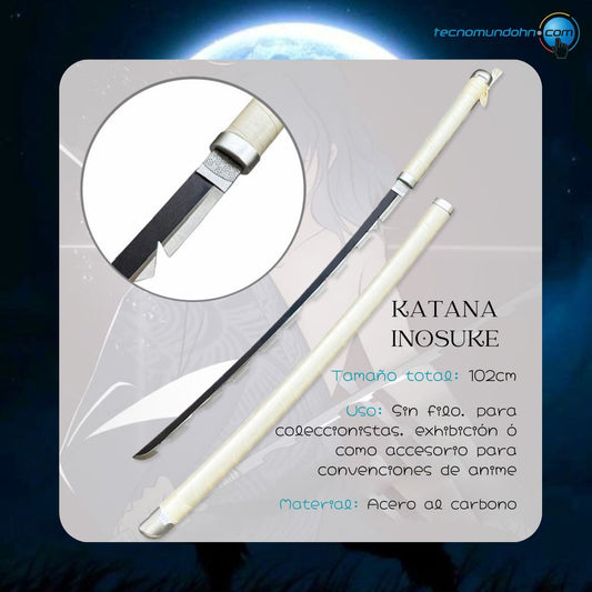 Katana Inosuke - Acero Al Carbono 102Cm | Demon Slayer