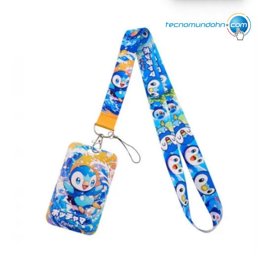 Lanyard + Portacarnet Piplup Pokémon