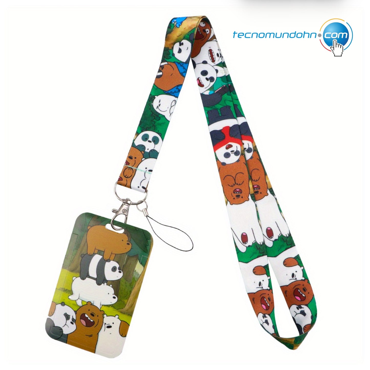 Lanyard + Portacarnet We Bare Bears