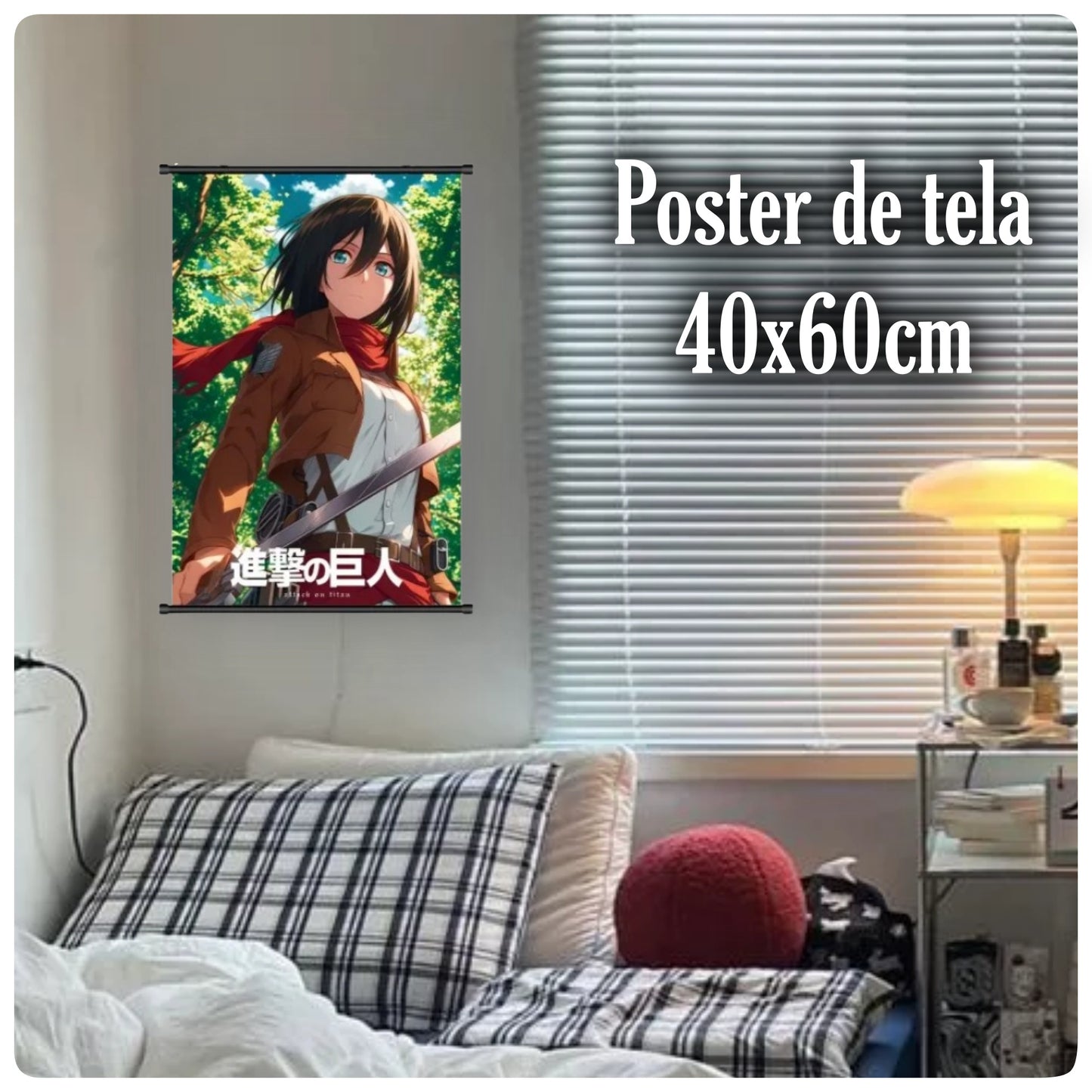 Poster De Tela Mikasa Ackerman | Attack On Titan