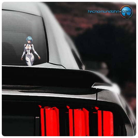 Calcomanía  Rei Ayanami Para Automóvil | Neon Genesis Evangelion