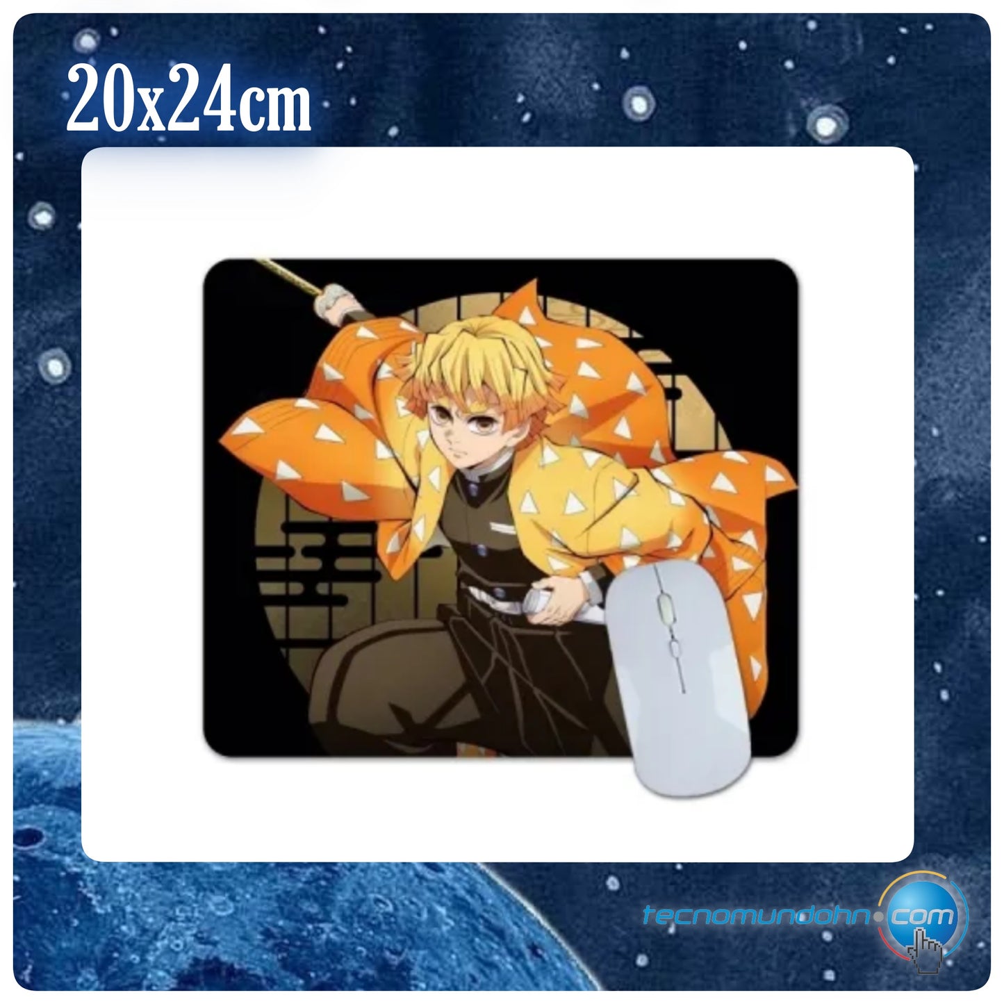Mouse Pad Zenitsu 25X30Cm | Demon Slayer