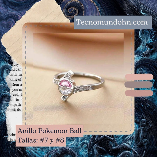 Anillo Pokemon Ball Tallas: #7 Y #8