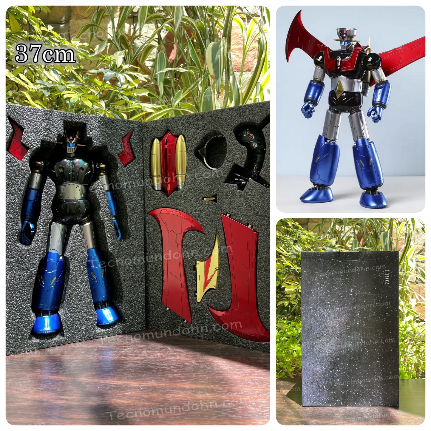 Figura Deluxe Mazinger Z 37Cm - Metal Fundido (Die-Cast) Y Pvc