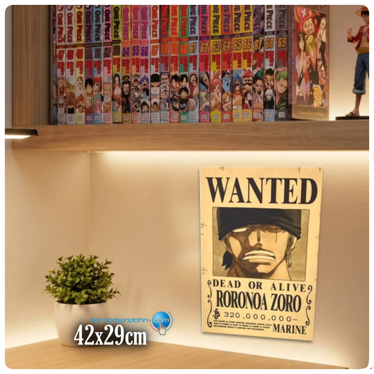 Poster Cartoncillo Retro De Zoro | One Piece