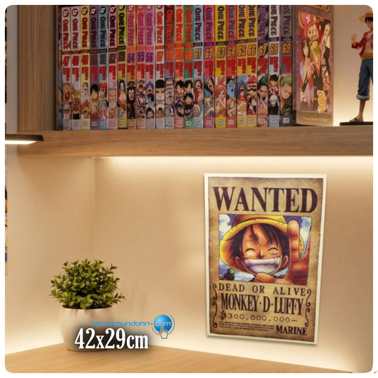 Poster Cartoncillo  Retro De  Luffy (B)  | One Piece