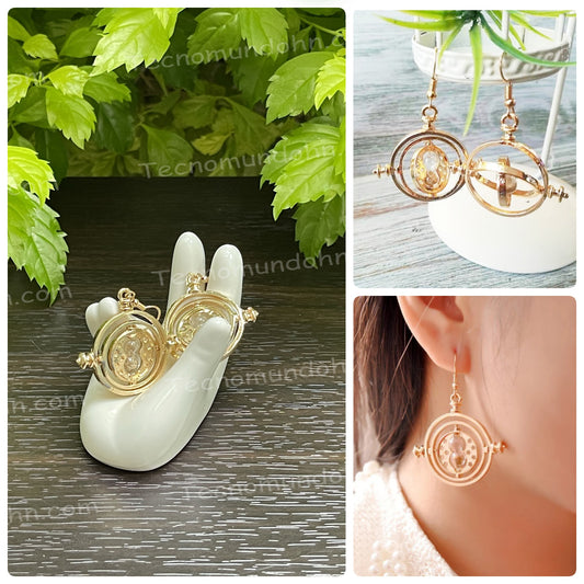 Aretes Giratiempo De Harry Potter