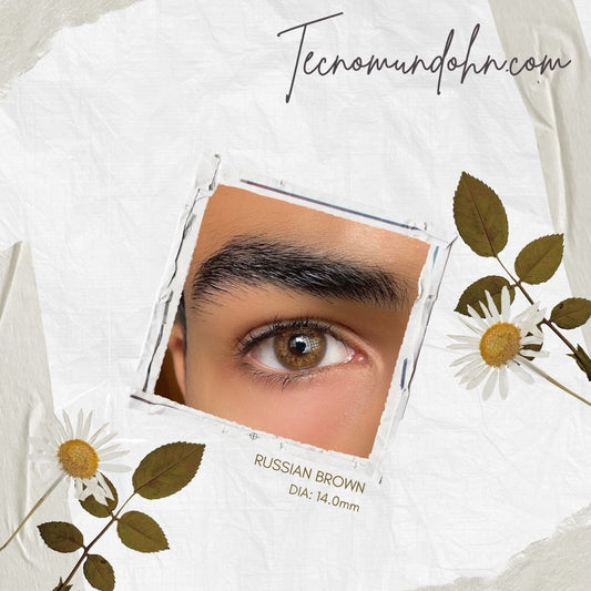 Lente De Contacto Me15 Russian Brown