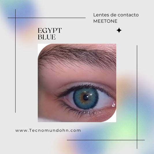 Lente De Contacto Me35 Egypt Blue