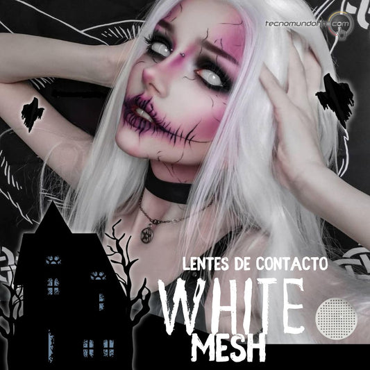 Lente De Contacto D48-W White Mesh