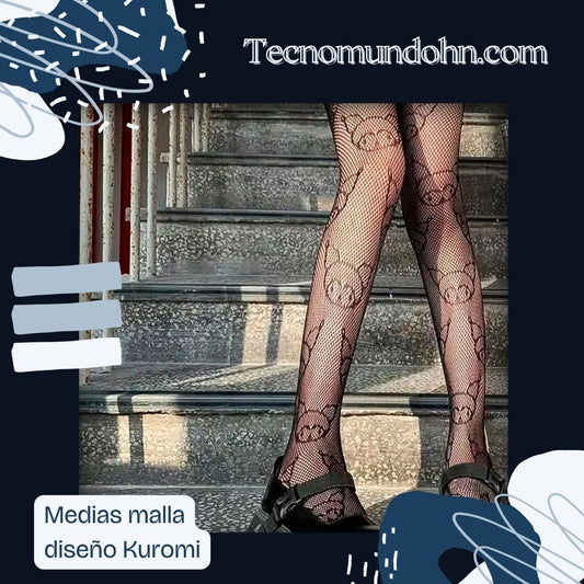 Medias Malla Diseño Kuromi