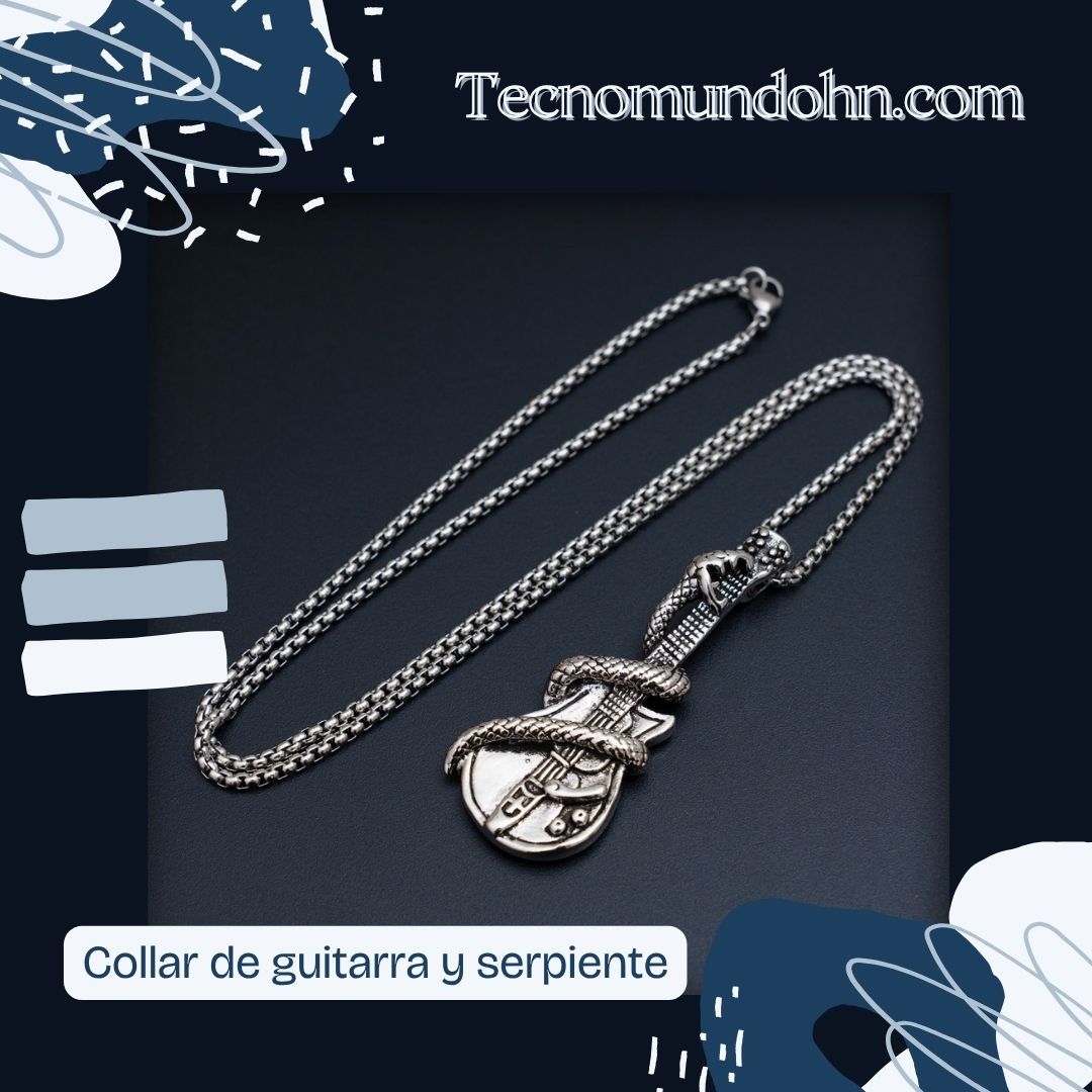 Collar De Guitarra Y Serpiente