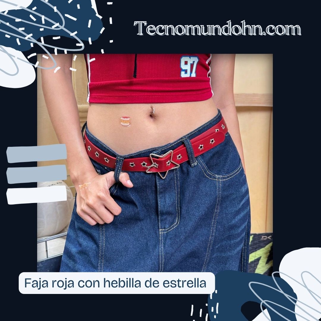 Faja Roja Con Hebilla De Estrella