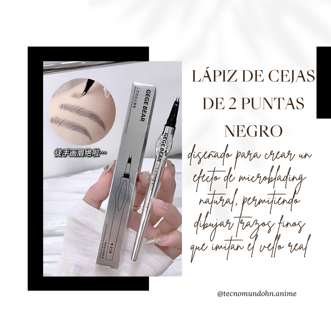 Lapiz Cejas 2 Puntas Negro