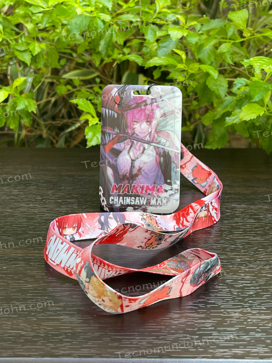 Chainsaw Man Lanyard + Portacarnet 12 Makima