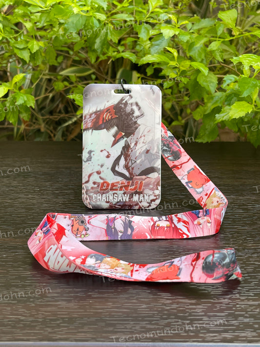 Chainsaw Man Lanyard + Portacarnet 6 Denji