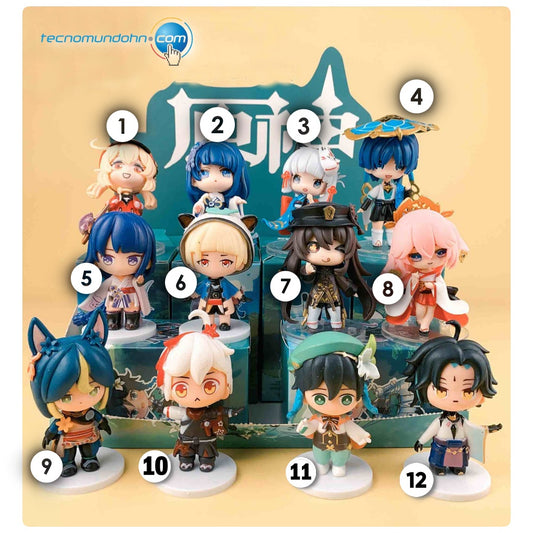 Figuras Genshin Impact (B) 8-9Cm