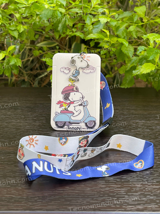 Snoopy Lanyard+Portacarnet  3