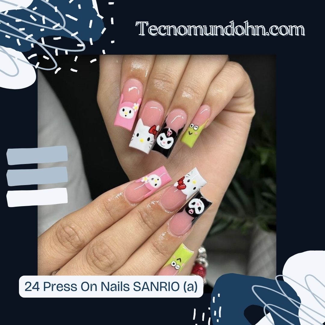 24 Press On Nails Sanrio (A)