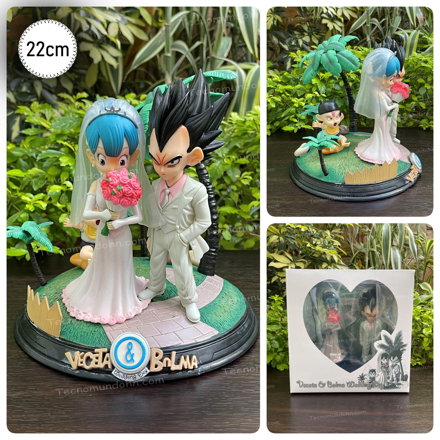 Figura  Vegeta & Bulma | Dragon Ball 22Cm