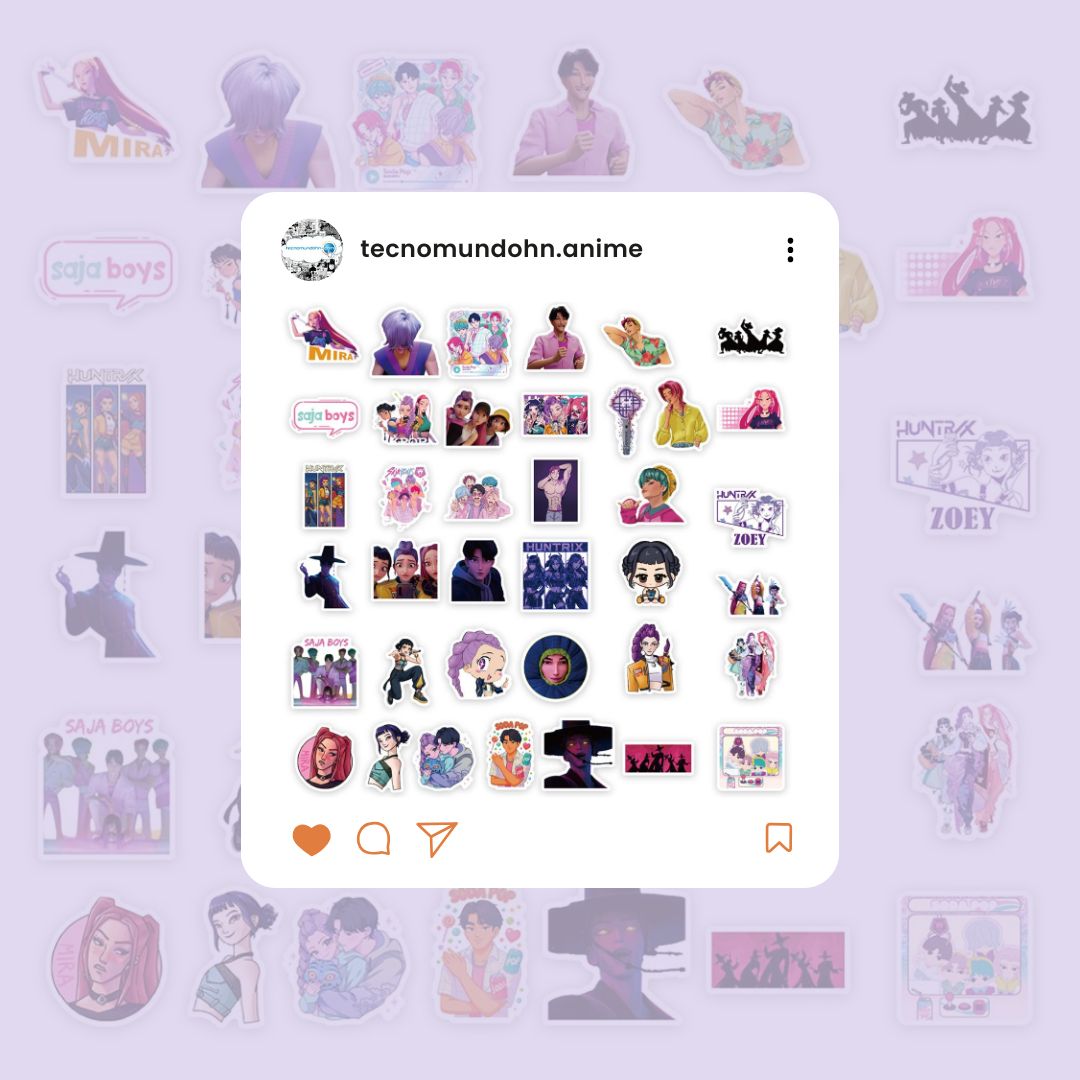 Paquete Calcomanías K-Pop: Demon Hunters