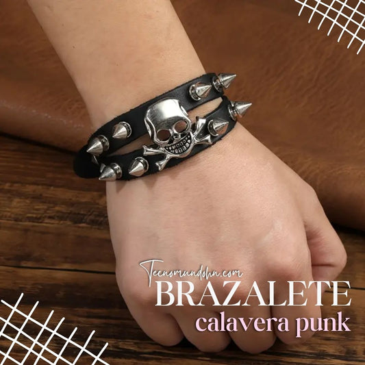 Brazalete Calavera Punk
