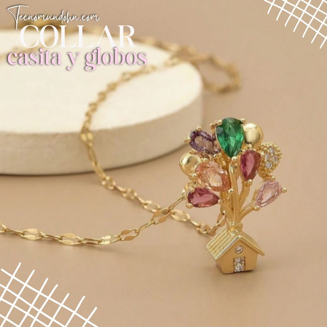 Collar Casita Y Globos