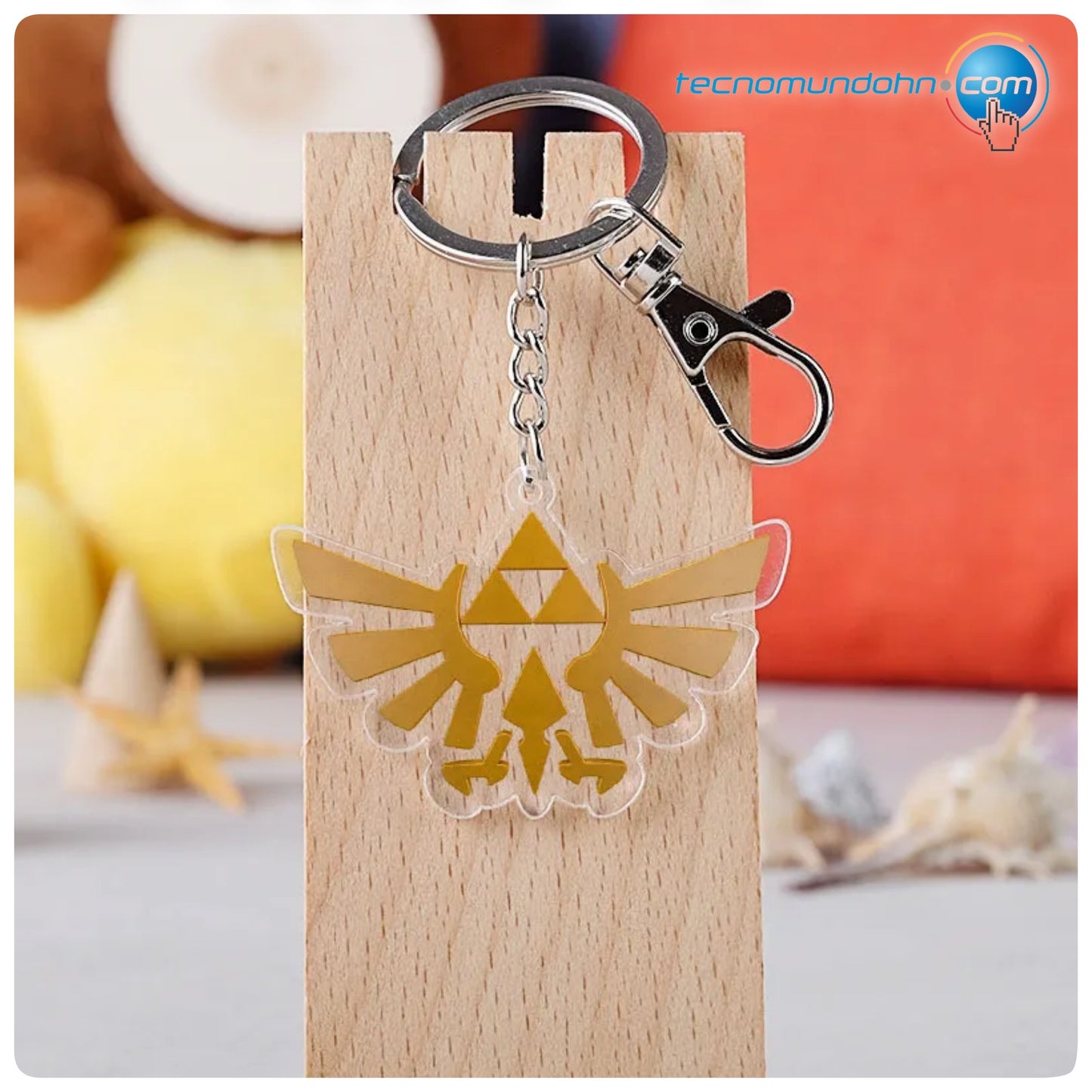 Llavero Acrílico Hyrule Trifuerza | The Legend Of Zelda