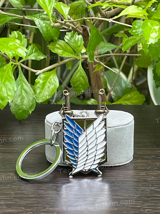 Llavero Alas De La Libertad Doble Espadas| Attack On Titan
