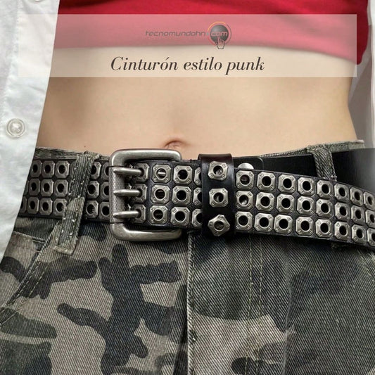 Cinturón Estilo Punk (90Cm, 100Cm)