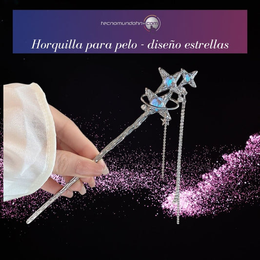Horquilla Para Pelo Diseño Estrellas